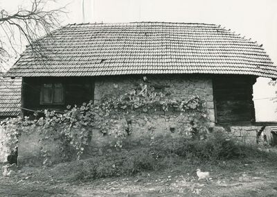 Brlog Ozaljski (Kamanje) - Tradicijska kuća, istočno pročelje