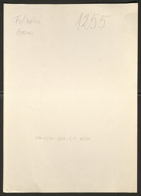 Folnožić, Bara rođ. Đuriš, 1877. Policijski karton