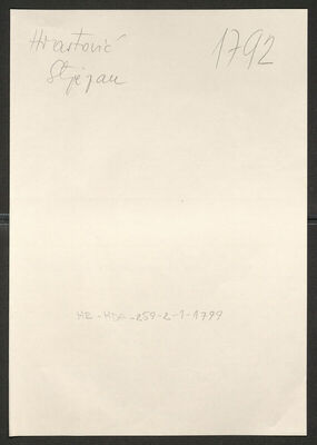 Hrastović, Stjepan, 29.10.1907. Policijski karton