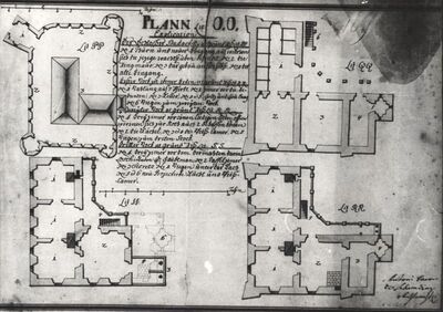 Budački Donji (Krnjak) - Tlocrt Starog grada