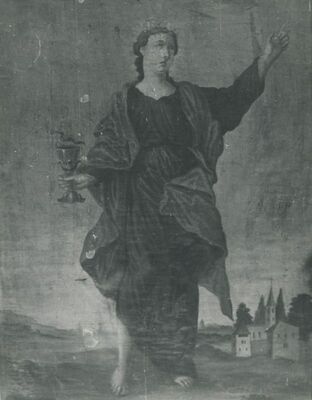 Krapina - Župni dvor, detalj, slika