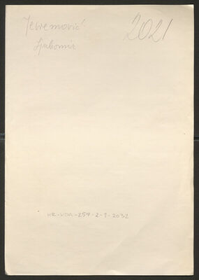 Jevremović, Ljubomir, 16.9.1915. Policijski karton