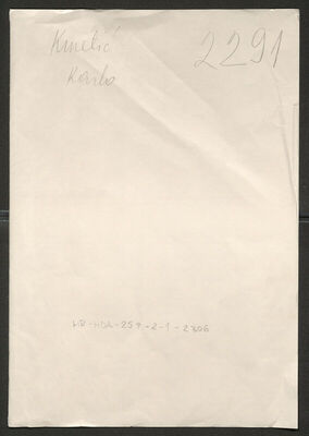 Kmetić, Karlo, 3.11.1906. Policijski karton