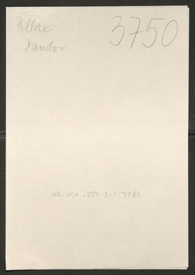 Pollak, Šandor, 6.5.1883. Policijski karton