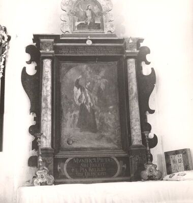 Gornji Tkalec - Kapela Uznesenja Blažene Djevice Marije, pokrajnji oltar