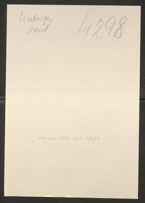 Semberger, David, 28.6.1872. Policijski karton