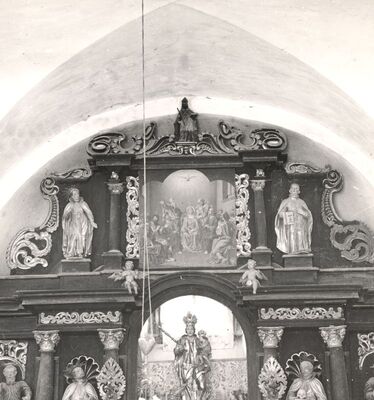 Gornji Tkalec - Kapela Uznesenja Blažene Djevice Marije, retabl glavnog oltara