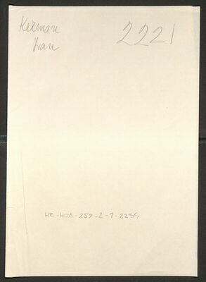 Kežman, Ivan, 27.10.1910. Policijski karton