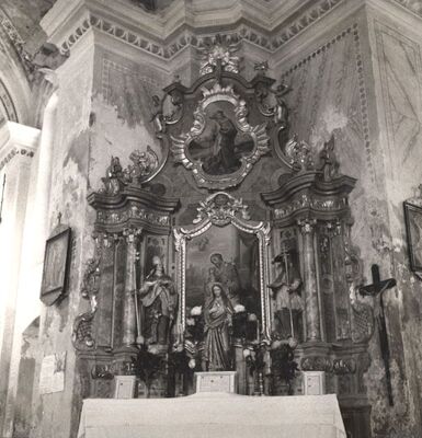 Kloštar Ivanić - Crkva Uznesenja Blažene Djevice Marije, pobočni oltar sv. Josipa