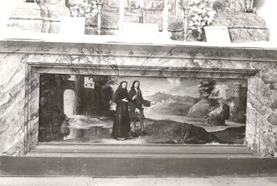 Kotari - Crkva sv. Leonarda, antependij bočnog oltara