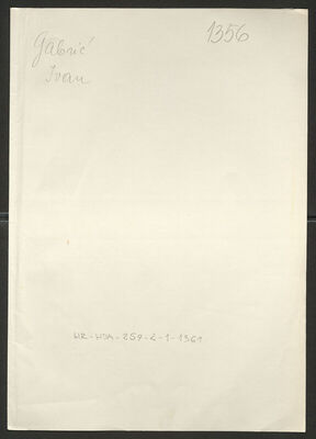 Gabrić, Ivan, 17.12.1909. Policijski karton