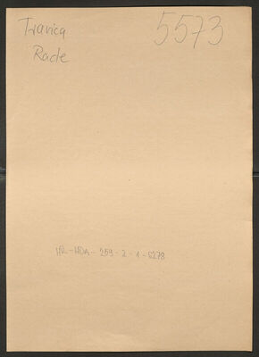 Travica, Rade, 1867. Policijski karton