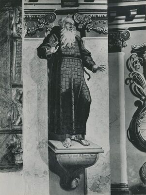 Lepoglava (Gorica) - Kapela sv. Ivana Krstitelja, detalj Rangerove freske u svetištu