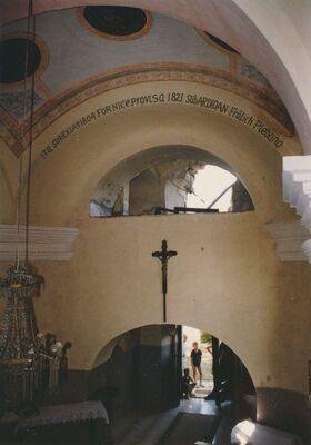 Ladvenjak (Karlovac) - Župna crkva svetog Vida, ostećeno pjevalište