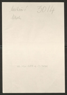 Martinčić, Nikola, 20.1.1920. Policijski karton