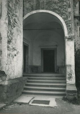 Krapina - Samostan franjevaca Provincije sv. Ćirila i Metoda i crkva sv. Katarine, unutrašnjost samostana, detalj