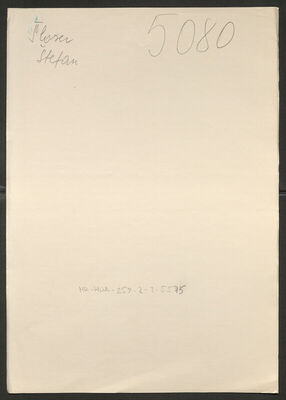 Šloser, Štefan, 26.11.1907. Policijski karton