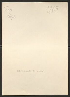 Ferš, Alojz, 17.12.1907. Policijski karton