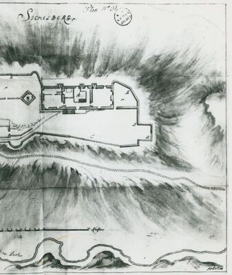 Žumberak - Stari grad, dio tlocrta