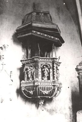 Remetinec - Crkva Blažene Djevice Marije, propovjedaonica