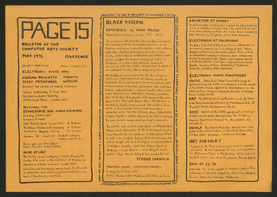 Page: bulletin of The Computer Arts Society 15