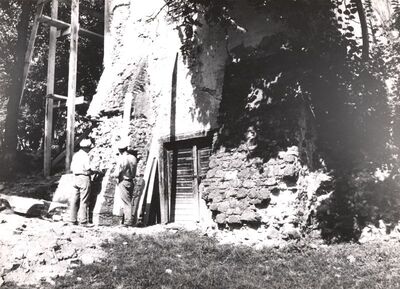 Jakovlje - Dvorac Oršić, popravak potpornjaka