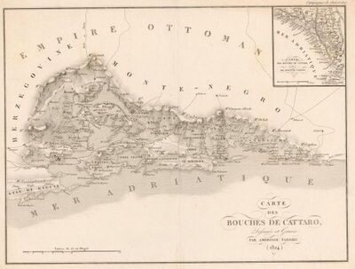 Carte des Bouches de Cattaro
