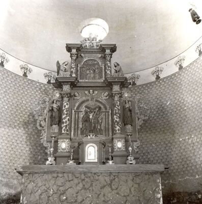 Kuče - Crkva sv. Fabijana i Sebastijana, glavni oltar