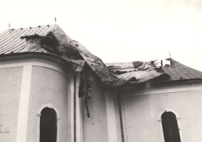 Pokupsko - Crkva Uznesenja Blažene Djevice Marije (sv. Ladislava), devastirano krovište
