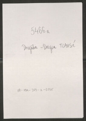 Tomašić, Dragutin-Dragan, 10.5.1913. Policijski karton