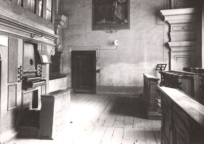 Samobor - Franjevački samostan s crkvom Uznesenja Blažene Djevice Marije, pjevalište crkve