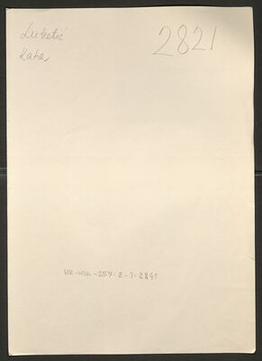 Luketić, Kata, 22.7.1924. Policijski karton