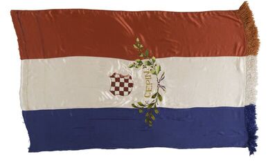 Zastava društva Hrvatsko srce - Čepin