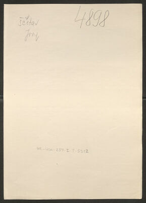 Ščetar, Josip, 26.1.1913. Policijski karton