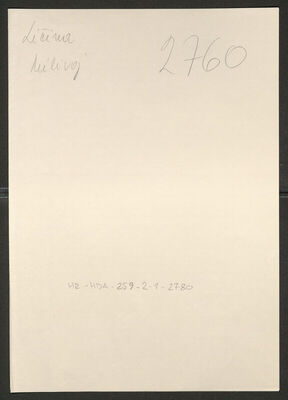 Ličina, Milivoj, 28.5.1899. Policijski karton