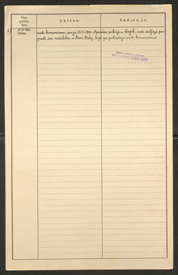 Simentić, Božidar, 23.12.1910. Policijski karton