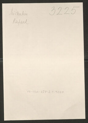 Miškulin, Rafael, 17.10.1912. Policijski karton