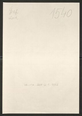 Graf, Zora, 17.11.1899. Policijski karton