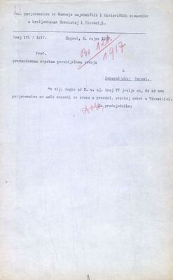 Virovitica - Hram Vaznesenja Gospodnjeg, rekvizicija zvona