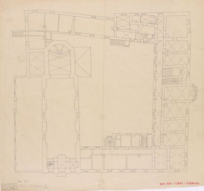 Povijesni kompleks Kutjevo, Projekt uređenja dvorca Turković, tlocrt