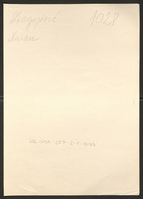 Dragojević, Dušan, 11.5.1888. Policijski karton