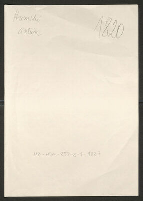 Humski, Antun, 15.9.1912. Policijski karton