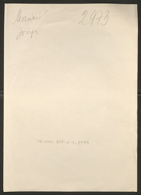 Marinić, Josipa, 26.2.1897. Policijski karton