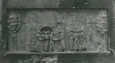 Varaždin - spomenik kralja Aleksandra I., brončani reljefi