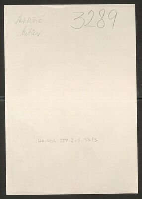 Mrkšić, Mitar, 1908. Policijski karton