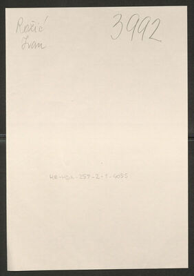 Rožić, Ivan, 22.11.1922. Policijski karton