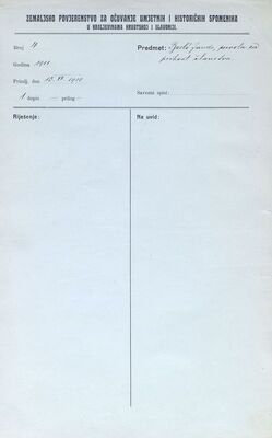 Prebendar Janko Barlé, prihvaćanje članstva u Zemaljskom povjerenstvu u ime Zagrebačke nadbiskupije