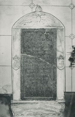 Marčan - Župna crkva sv. Marka, nadgrobna ploča