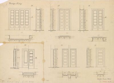 Stambena zgrada Lustig, prozori i vrata