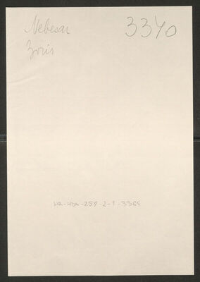 Nebesar, Boris, 1924. Policijski karton